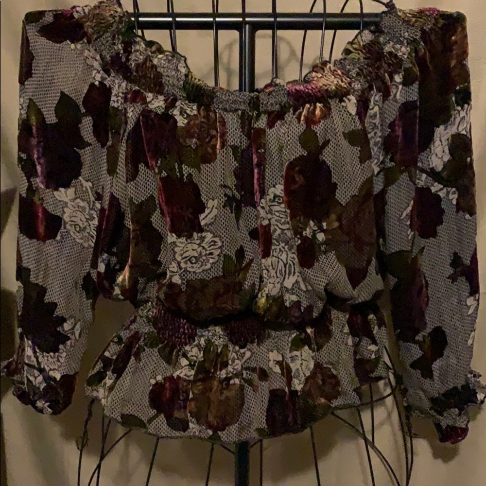 Beautiful Floral Cache Blouse